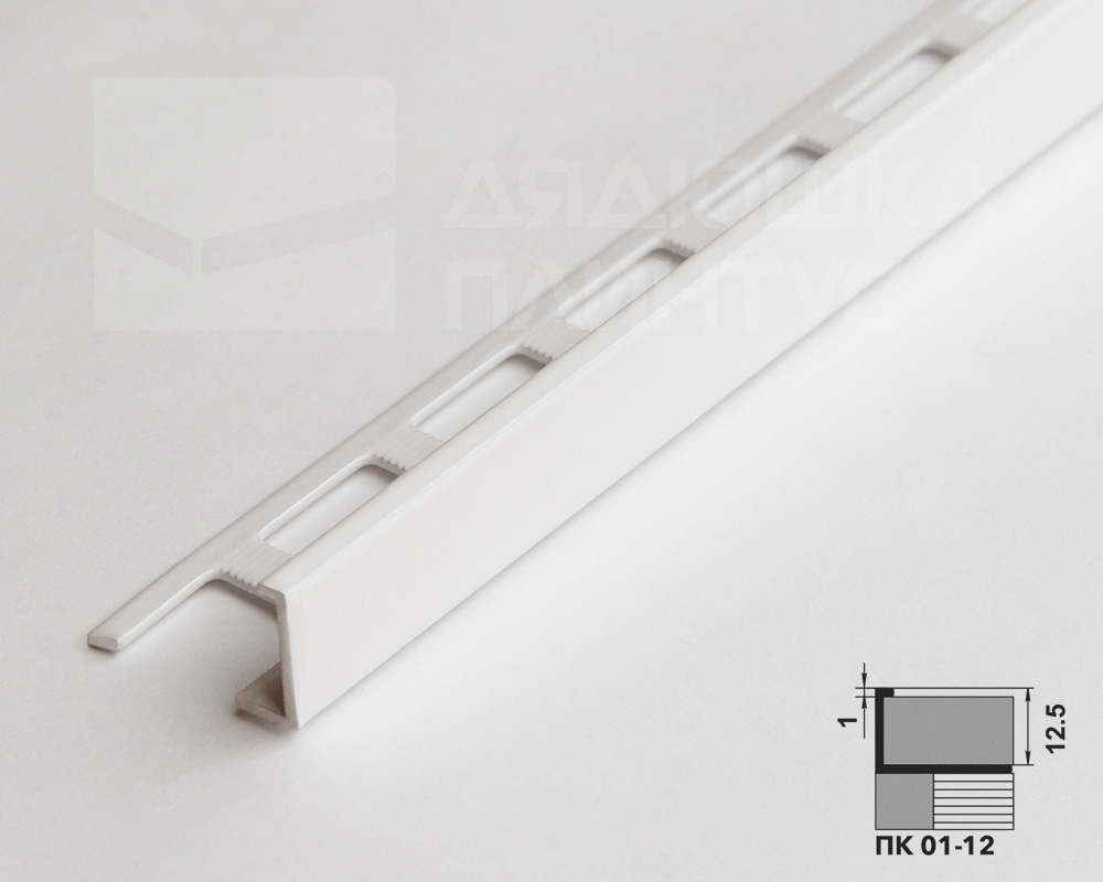 Профиль окантовочный ПК 01-12.2700.9003 Белый глянец