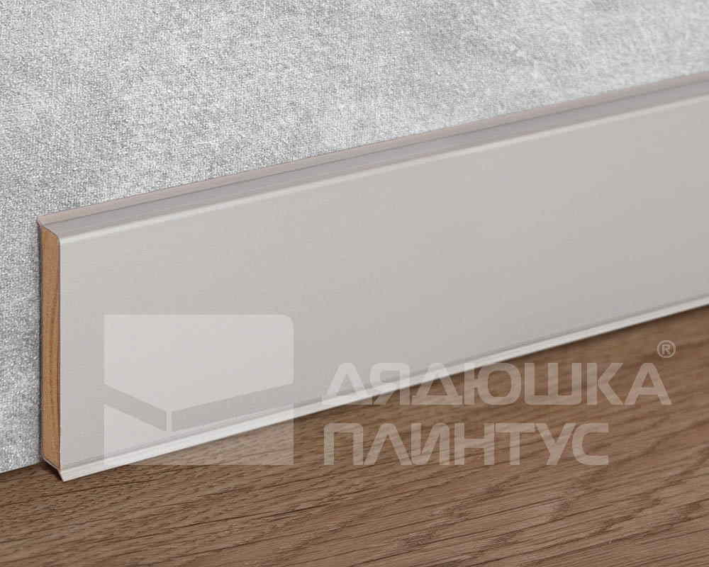 Плинтус ХДФ Dollken Cubu Flex Life 80мм х 2,5 м 1246 Серебро платинум