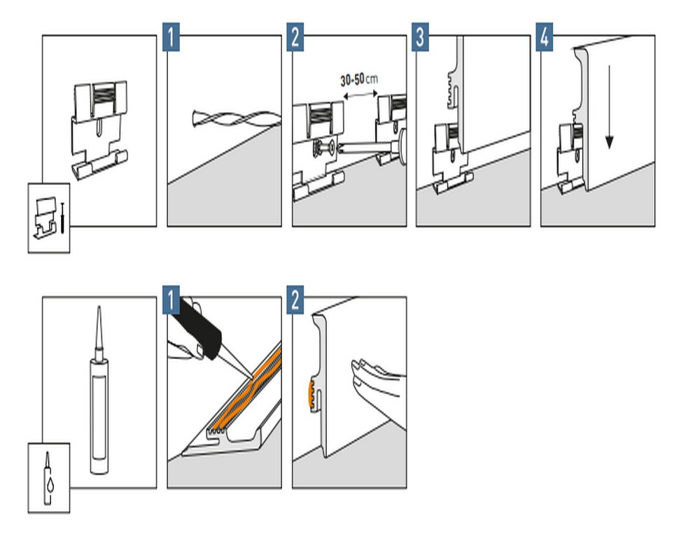 Плинтус Arbiton VIGO60 001 Белый 2,2 м
