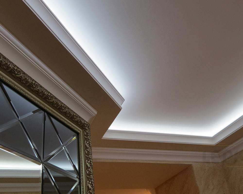 Молдинг из полистирола высокой плотности HI WOOD LB20 20мм х 10мм х 2,0м.