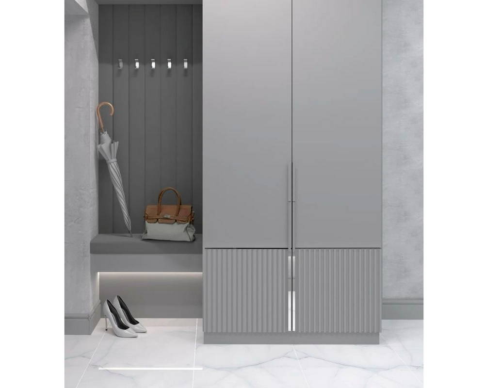 Плинтус из полистирола высокой плотности HI WOOD B80A 80мм х 12,5мм х 2,0м.