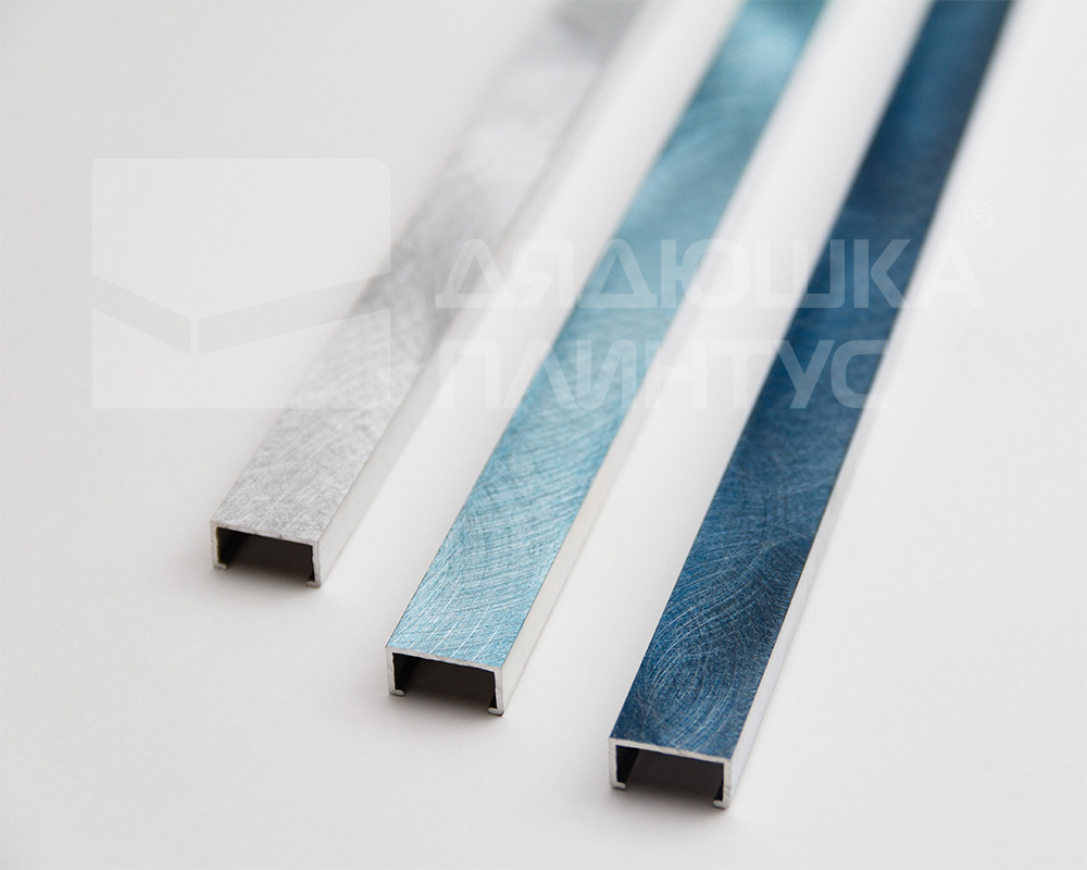 Профиль алюминиевый П-образный Alumacer 9*17мм 2,5м Антрацит