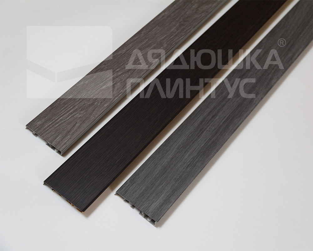 Плинтус ПВХ Cezar матовый с мягким краем HI-LINE PRESTIGE 256 Готический