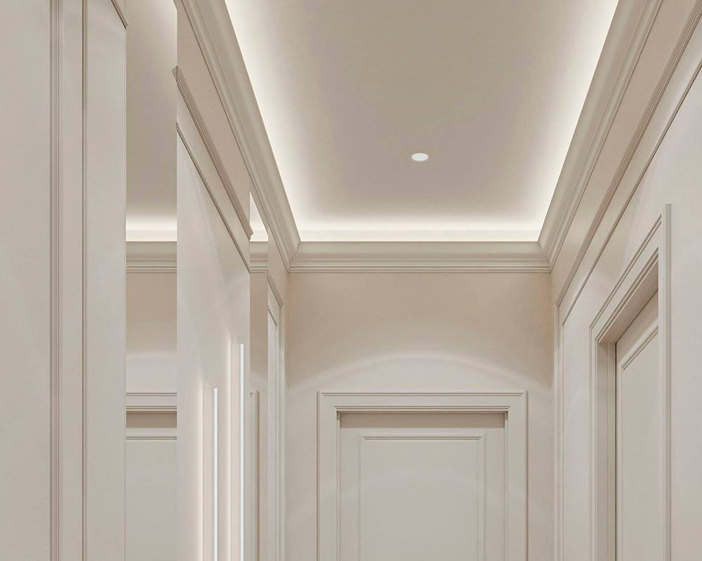 Карниз потолочный NMC WT2 75*90*2000 Белый под покраску