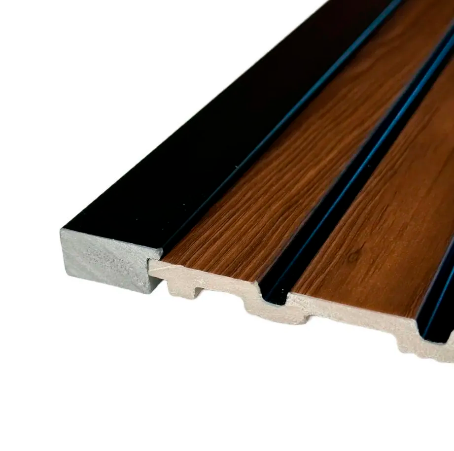 Профиль завершающий для панелей 3D RAIL 2700*25*11 мм Черный