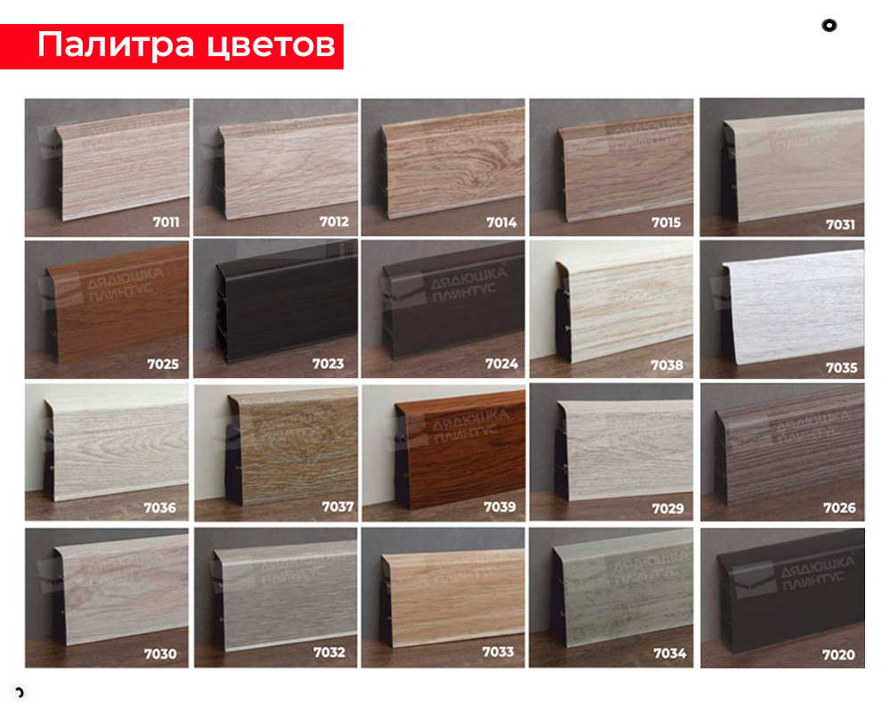 Плинтус ПВХ Волшебная палочка 70мм Home 2,2м 7005