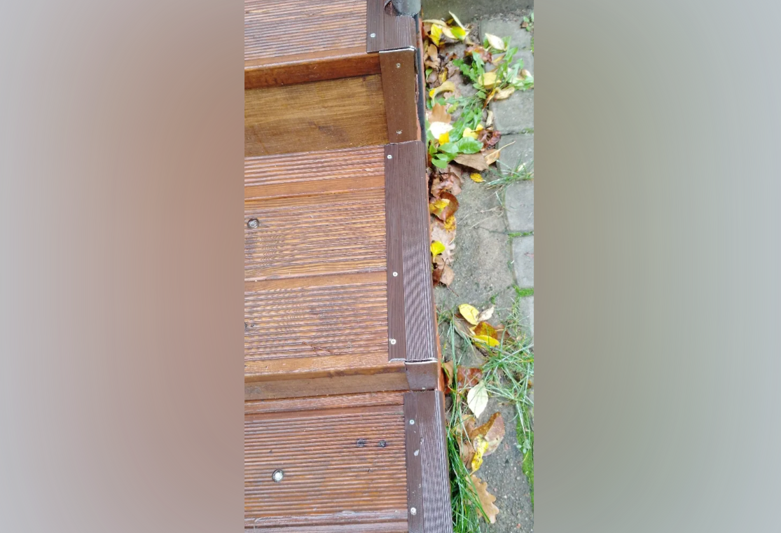 Порог угловой ПУ 04.1800.095 Дуб венге