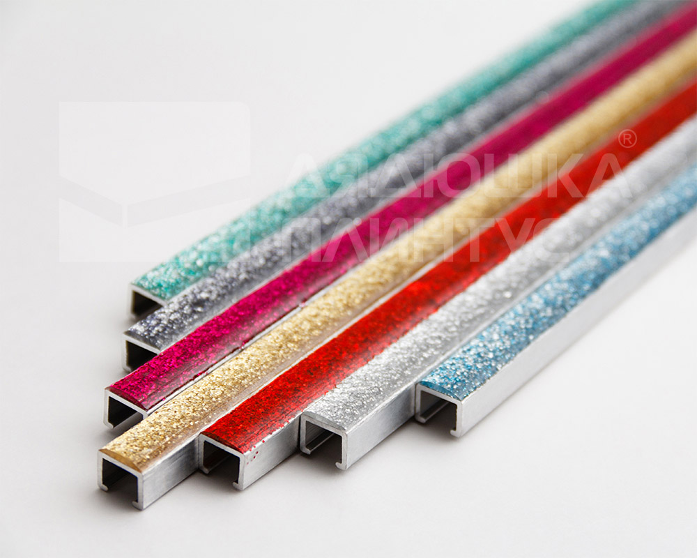 Профиль алюминиевый П-образный Alumacer 8*10мм 2,4м Красный