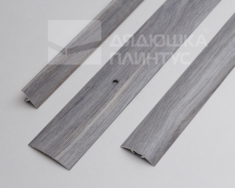 Разноуровневый порог с дюбелем MAGIC STICK. 30 мм 0,9 м Ясень серый