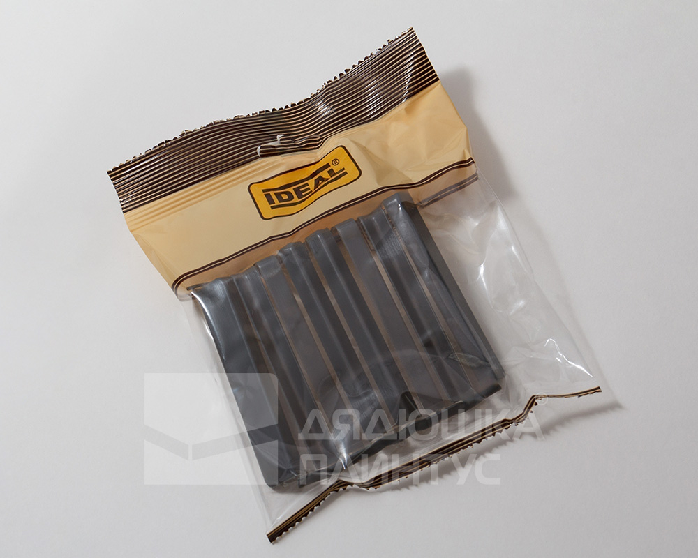 Накладки для плинтуса прямоугольный 80мм Идеал Дюра 093 Графит