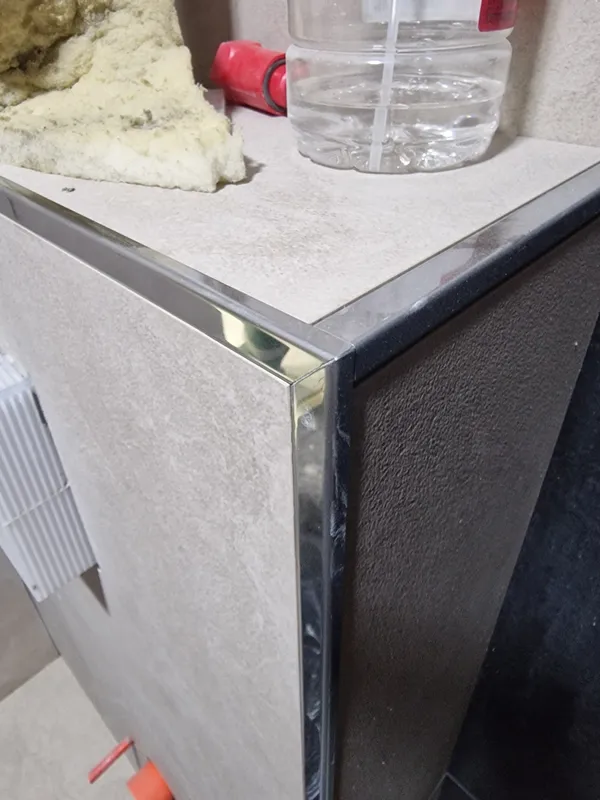 Профиль для кафеля внешний 10мм 2,7м нерж сталь MSK 10NSP.2700.001