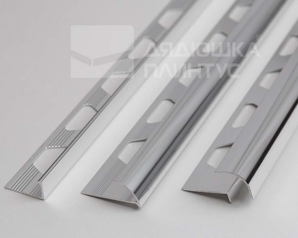 Профиль окантовочный ПО-9 серебро/глянец
