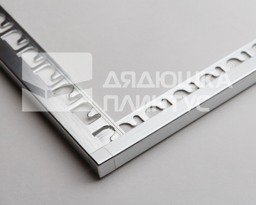 Профиль окантовочный Progress PJQSBX 10 10 мм 2,7 м Крац. Серебро Tiltex