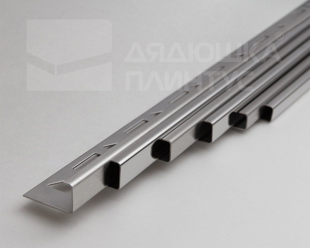 Профиль для кафеля внешний 10мм 2,7м нерж сталь MSK 10NSP.2700.001