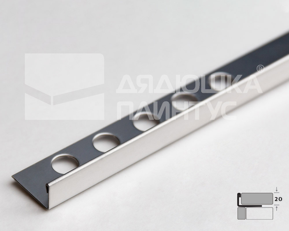 Профиль окантовочный ПК 01-20НСП.2700.001 Полированный