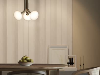 Стеновая панель HI WOOD белая. LV125 NP HI WOOD 120,0мм х 12,0мм х 2,7м.