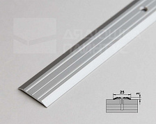 Порог одноуровневый ПС 01.1800.01л Серебро
