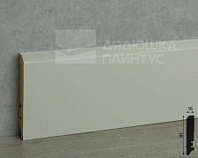 Плинтус МДФ Волшебная палочка 81402 81мм 2,4м.  Окрашенная. NCS 2502Y